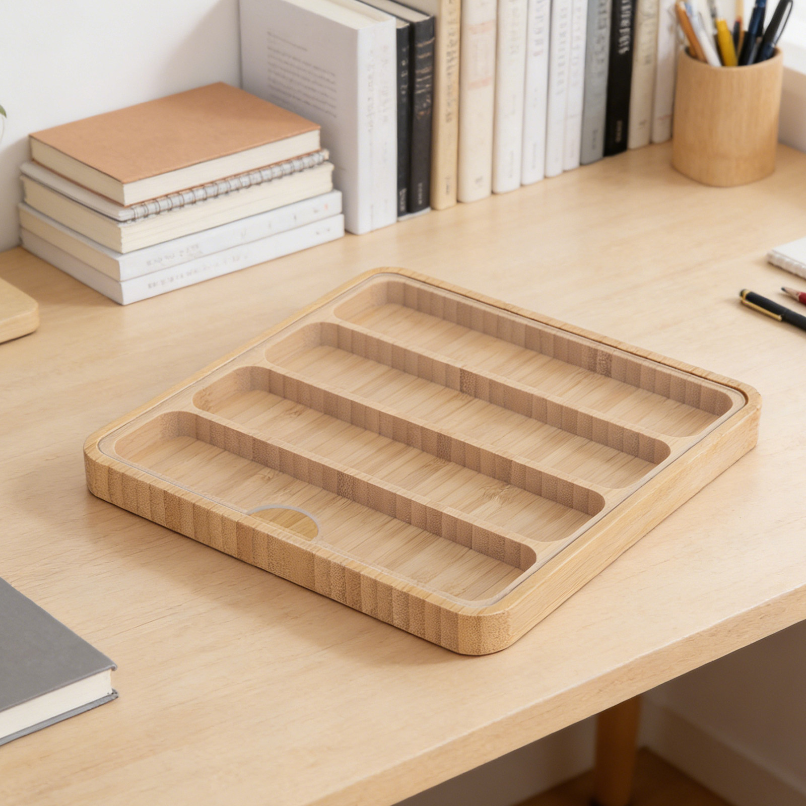 Bamboo Watch Band Storage Box  - Home Office Minimalist ulasan dan harga