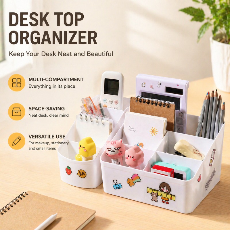 Desktop Multifunctional Makeup - Home Office Desk With Drawers ulasan dan harga