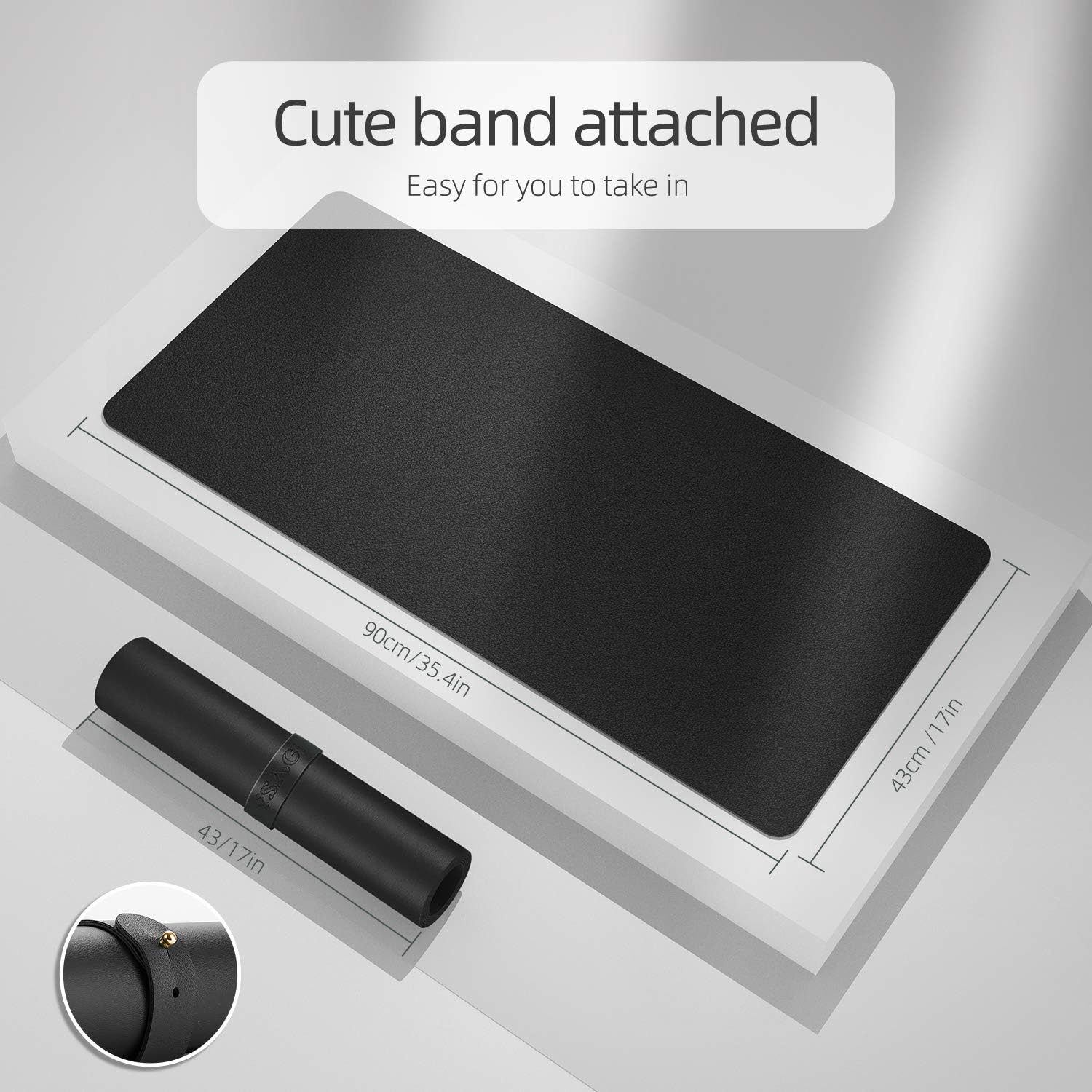 Dual-Sided Desk Pad Protector, - Desk Mat Leather ulasan dan harga