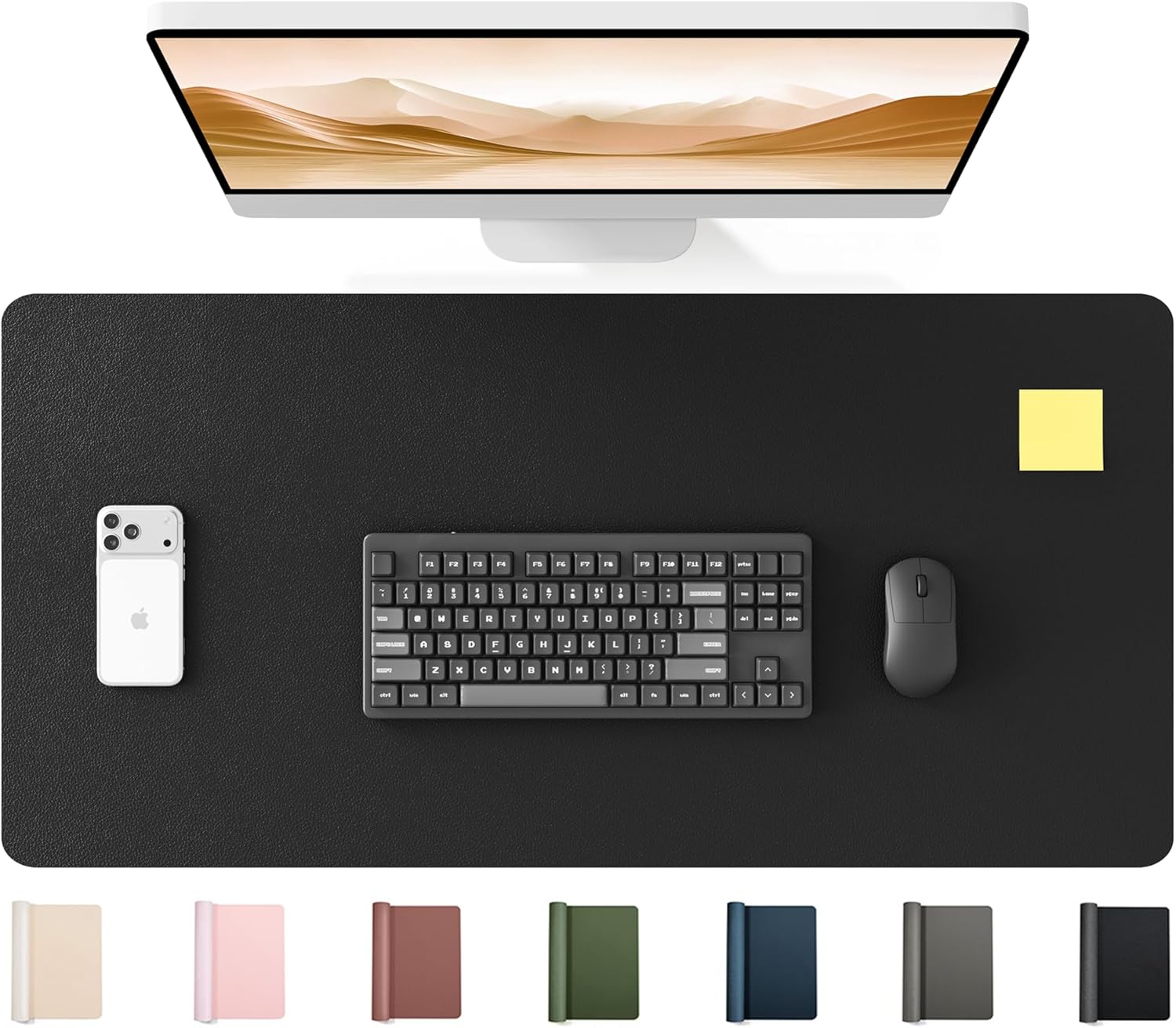 Large PU Leather Desk Mat 35.4 - Desk Mat Leather ulasan dan harga