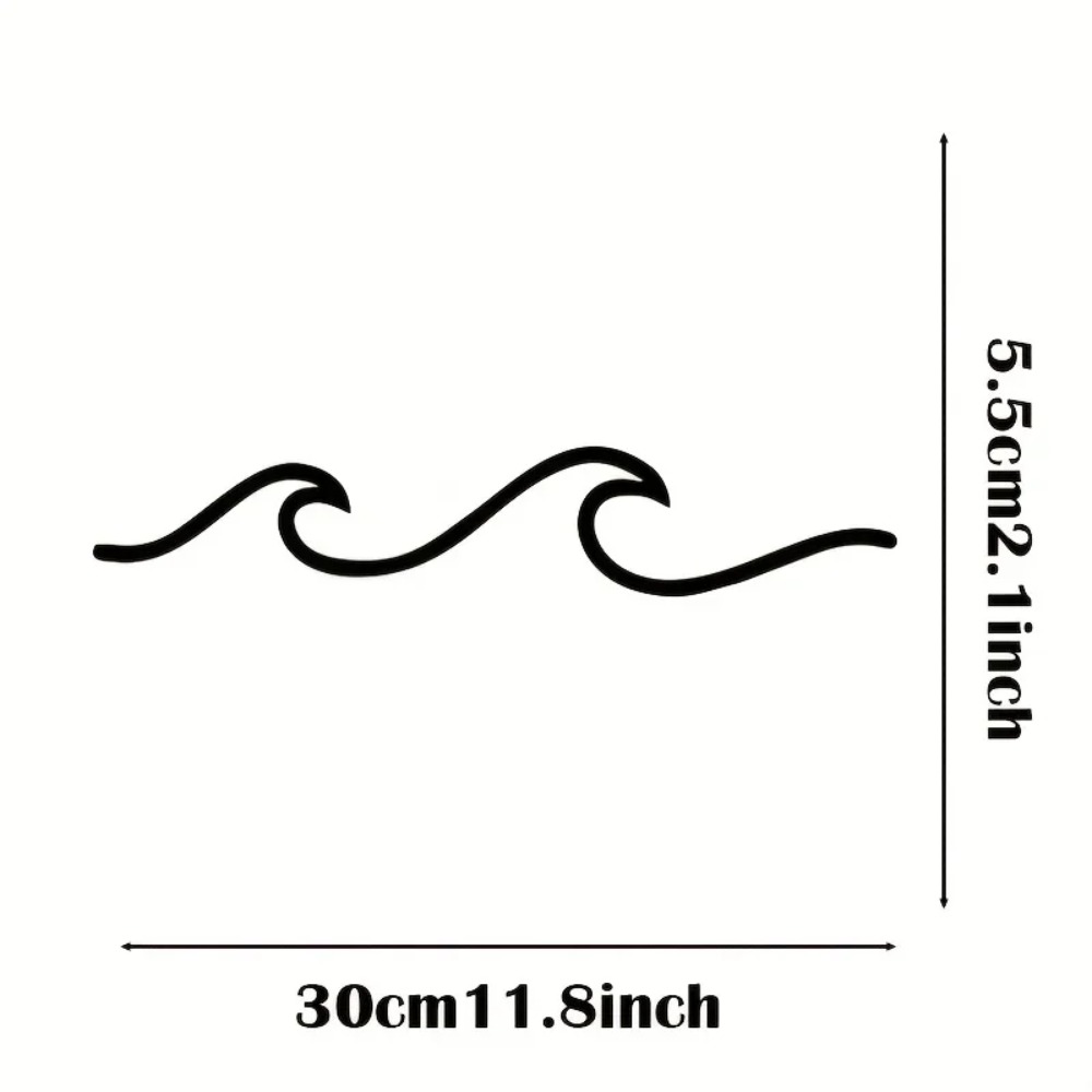 HelloYoung Metal Wave Wall Art - Home Office Minimalist ulasan dan harga