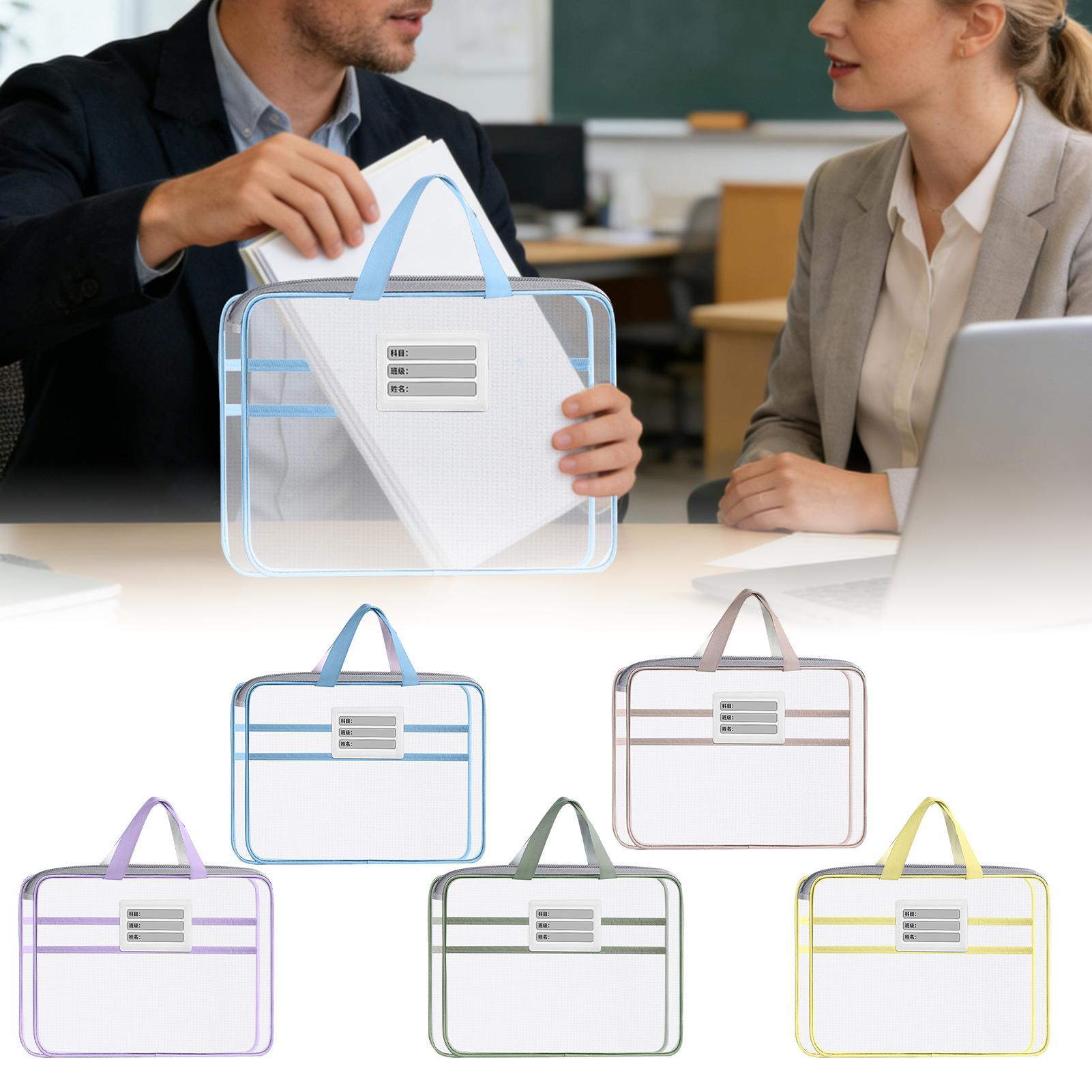 Mesh Zipper Pouch with Handle  - Home Office Bagas ulasan dan harga