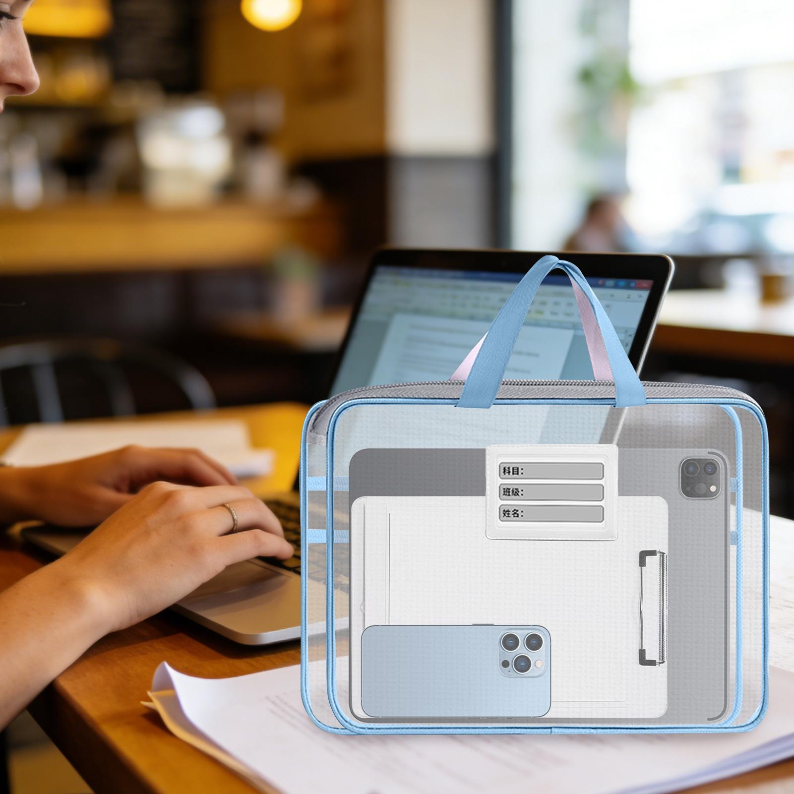 Mesh Zipper Pouch with Handle  - Home Office Bagas ulasan dan harga