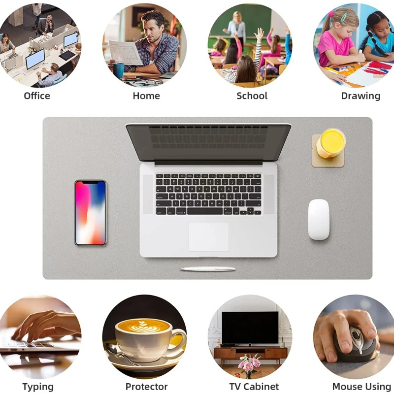 Extra Large Leather Mouse Pad  - Desk Mat Leather ulasan dan harga
