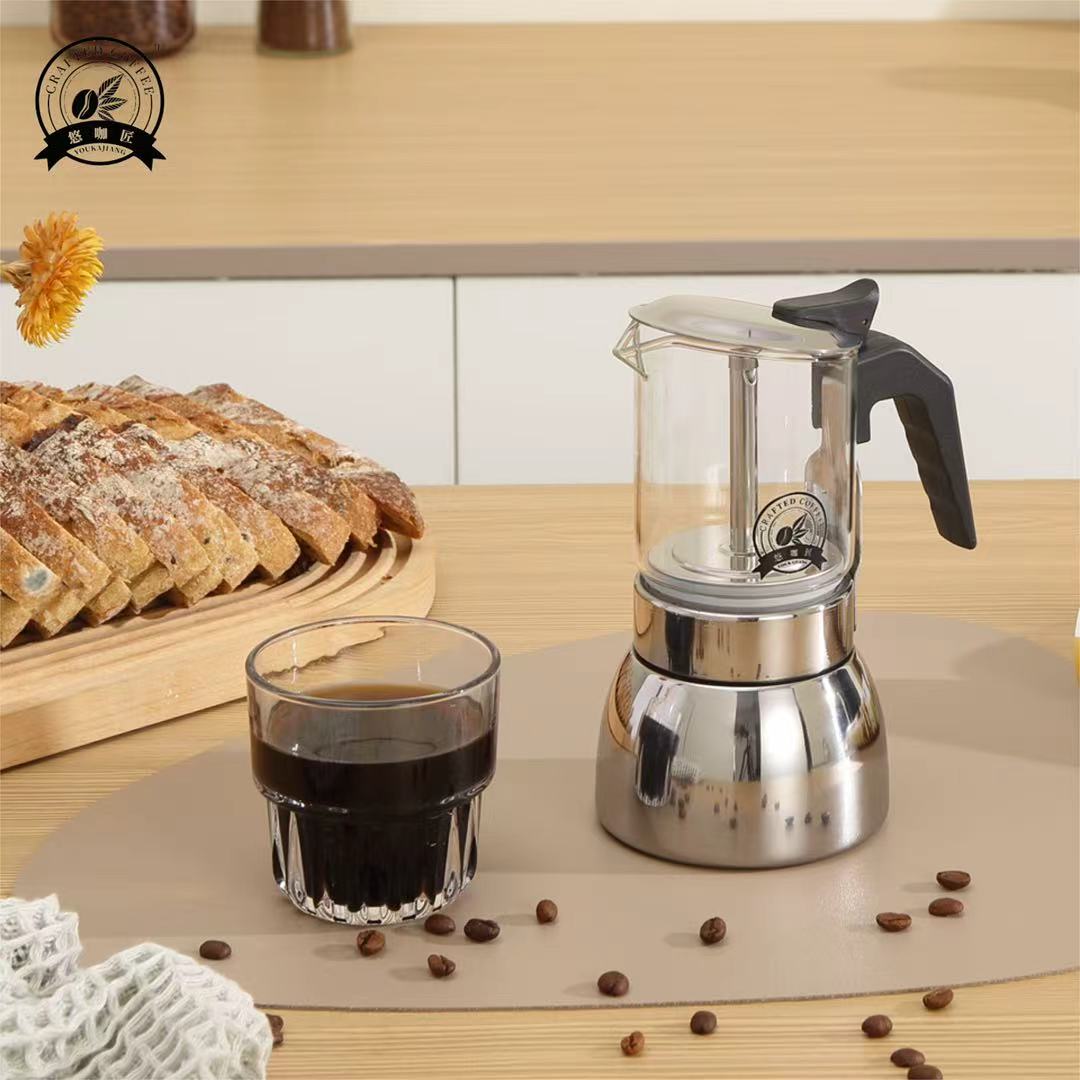 4/6 See-Through Moka Pot: High - Home Office Moka ulasan dan harga
