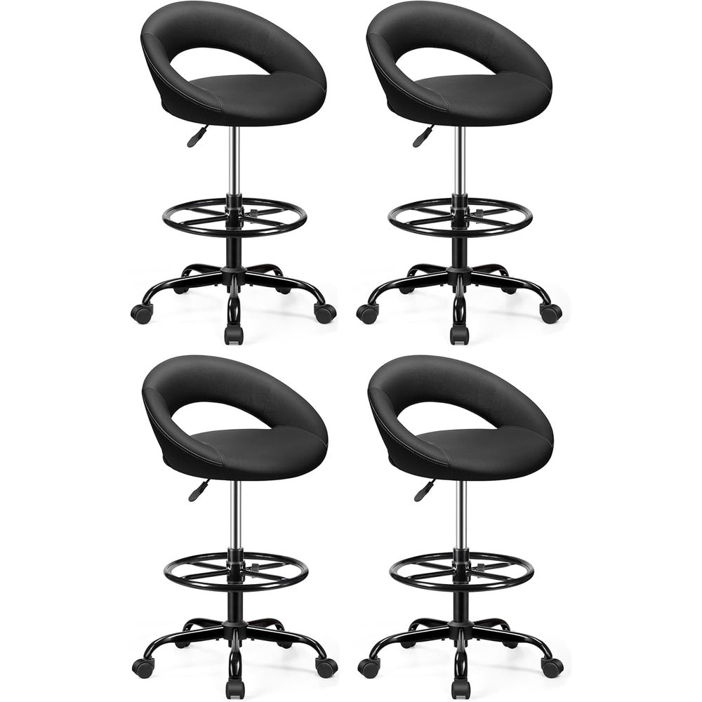 Adjustable Swivel Bar Stools w - Home Office Chair ulasan dan harga