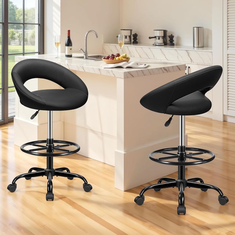 Adjustable Swivel Bar Stools w - Home Office Chair ulasan dan harga