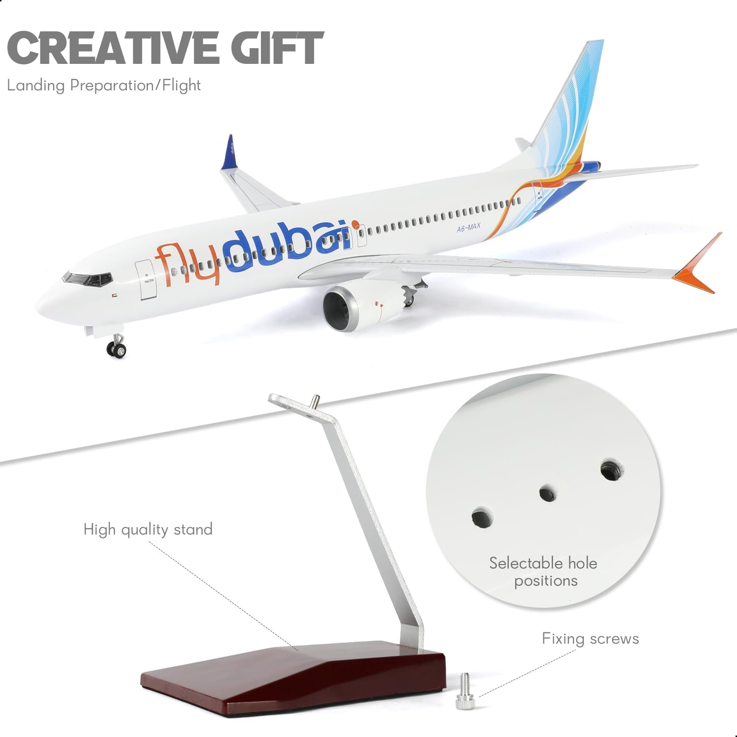 1/85 Scale Dubai B737 Resin Di - Home Office Dubai ulasan dan harga