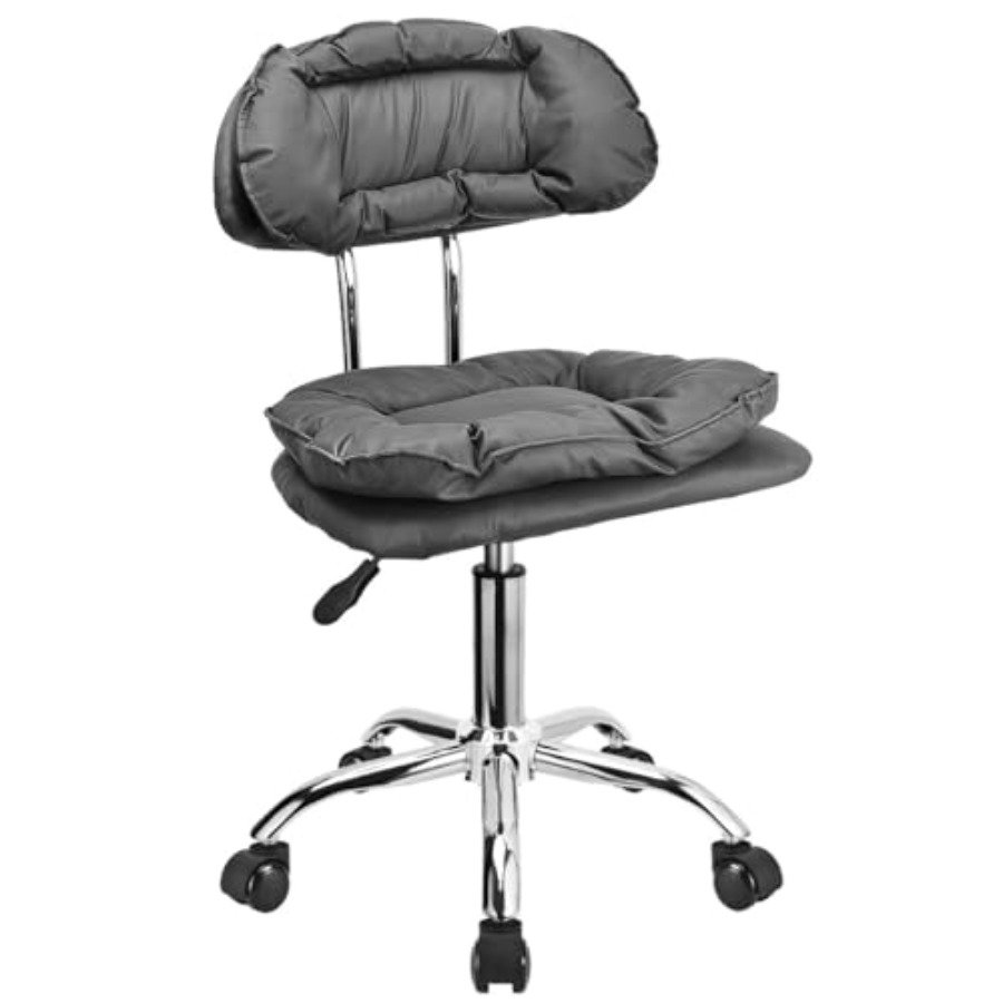 Rolling Stool Backrest Thick S - Home Office Chair ulasan dan harga