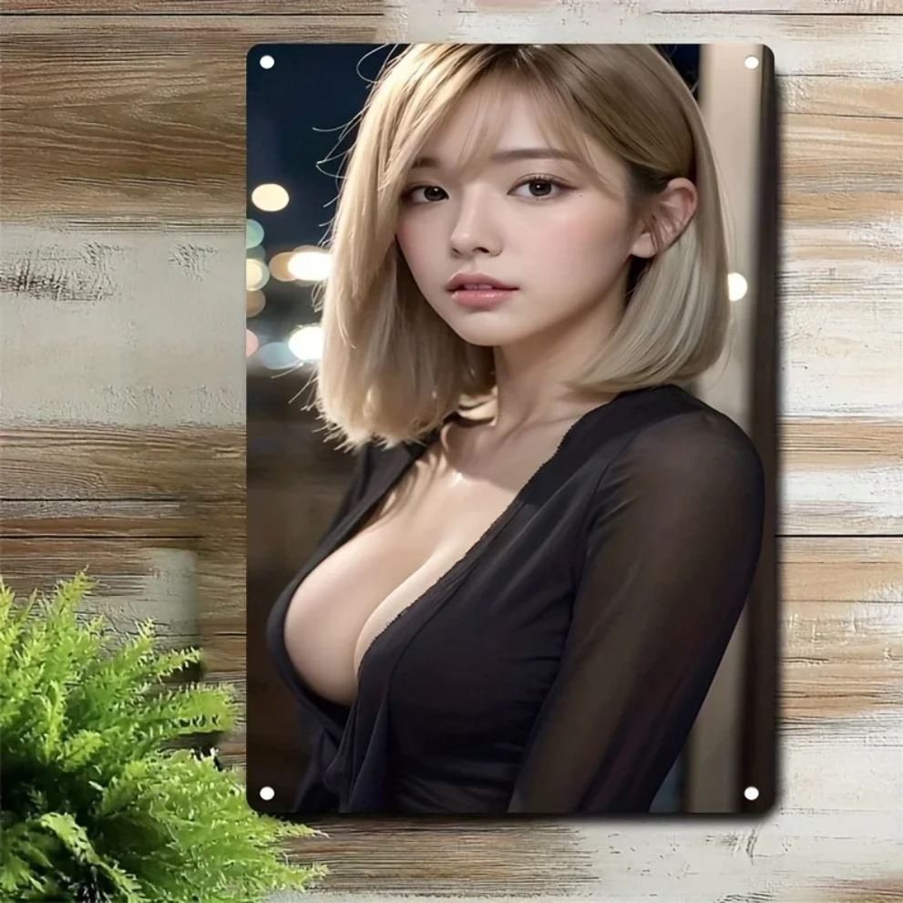 Elegant Blonde Woman Portrait  - Home Office Minimalist ulasan dan harga