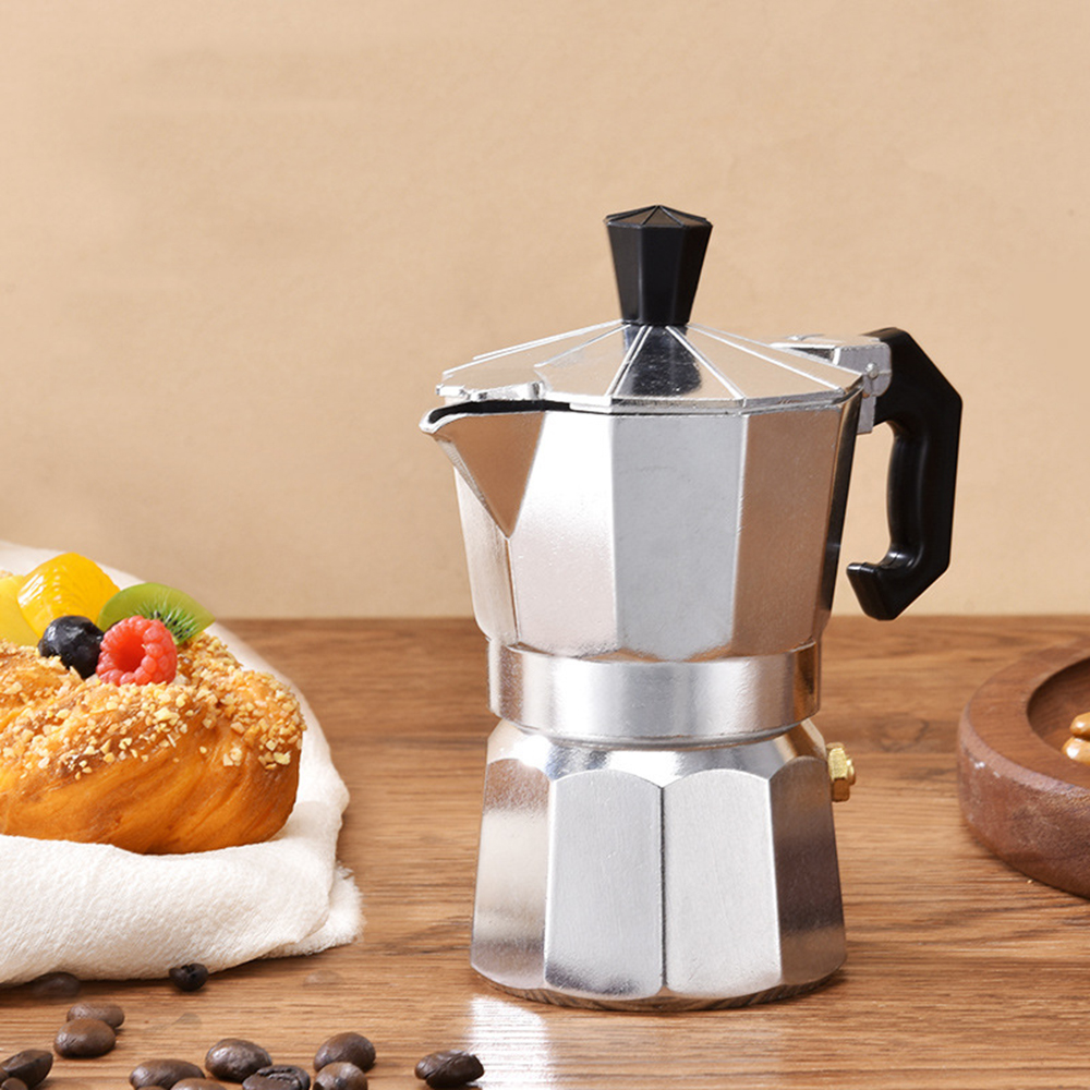 Moka Pot Aluminum Octagonal It - Home Office Moka ulasan dan harga