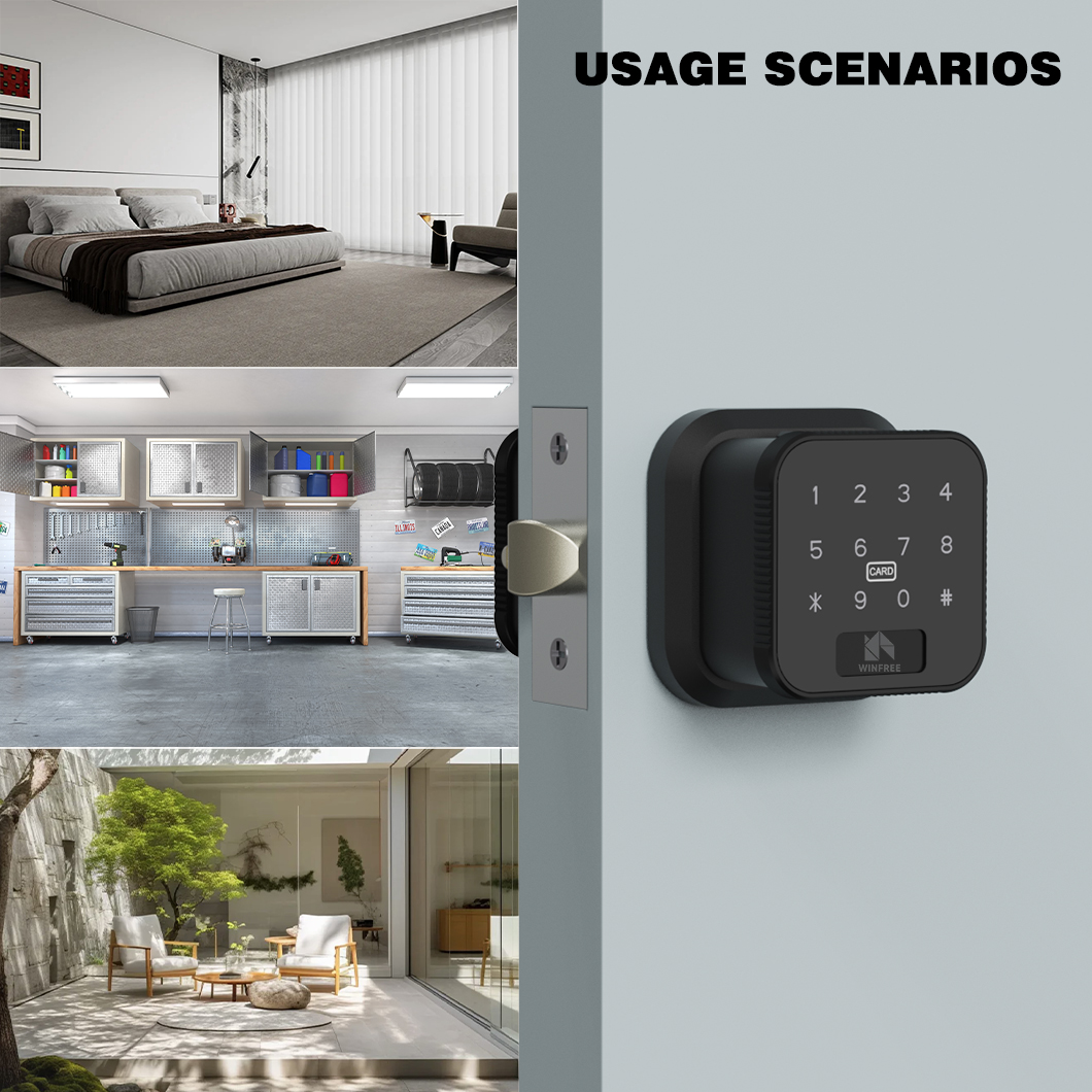 WINFREE Smart Lock Fingerprint - Home Office Immigration ulasan dan harga