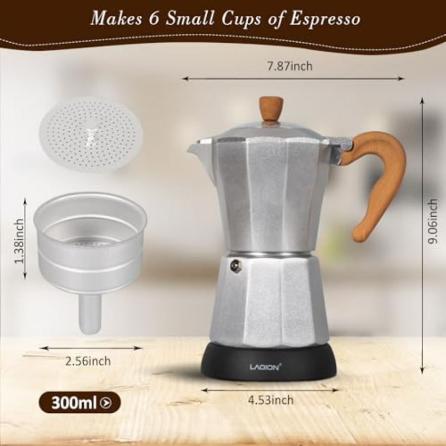 Modern 6 Cup Electric Coffee M - Home Office Moka ulasan dan harga