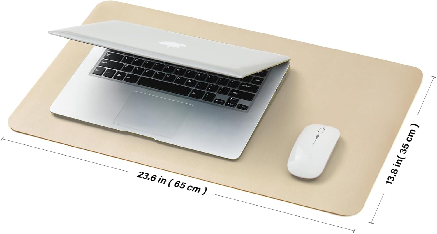PU Leather Desk Mat Non-Slip f - Desk Mat Leather ulasan dan harga