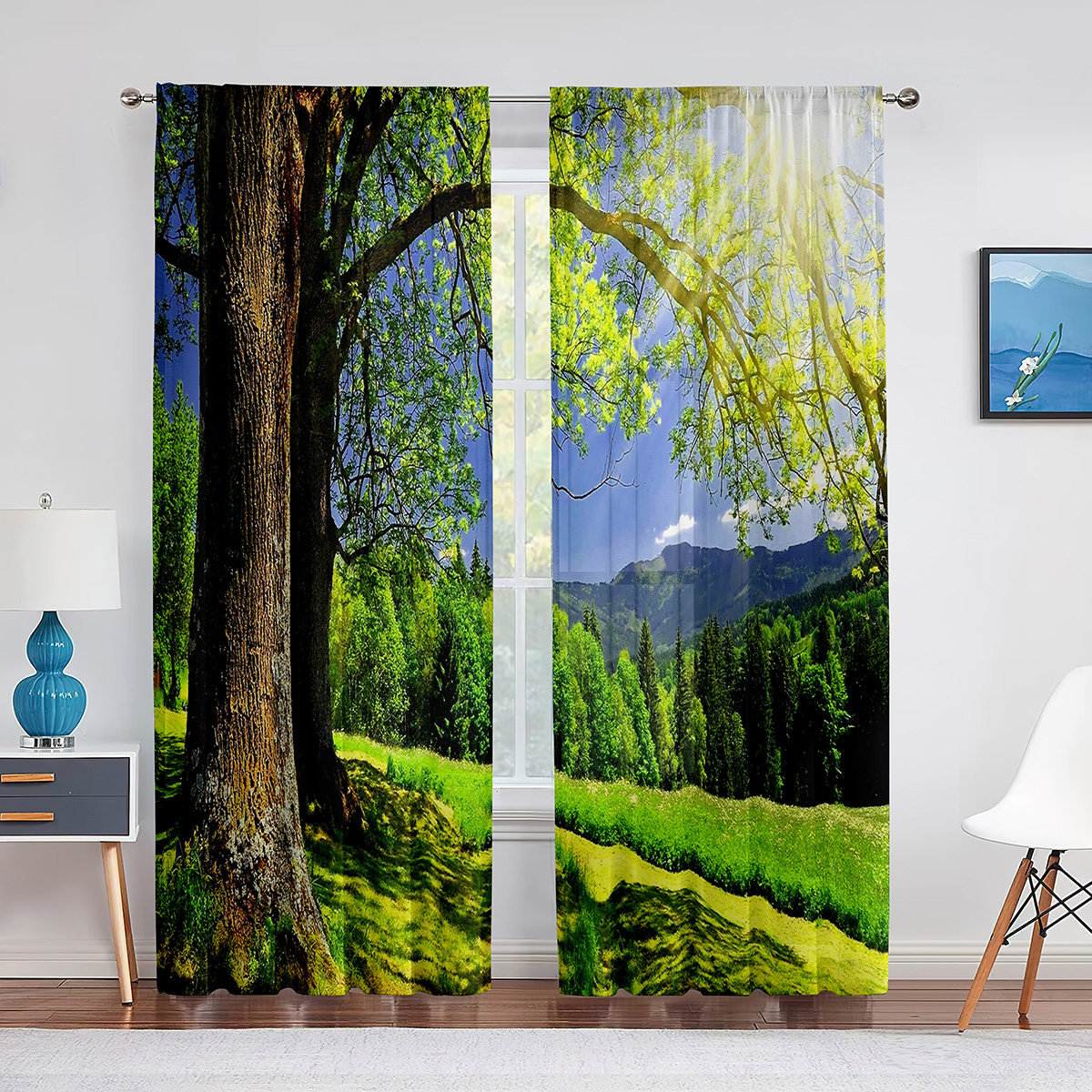 Woodland Forest Foliage Sunbea - Home Office With View ulasan dan harga