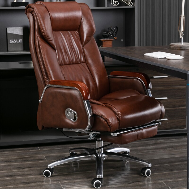 Leather boss chair office seat - Home Office Cozy ulasan dan harga