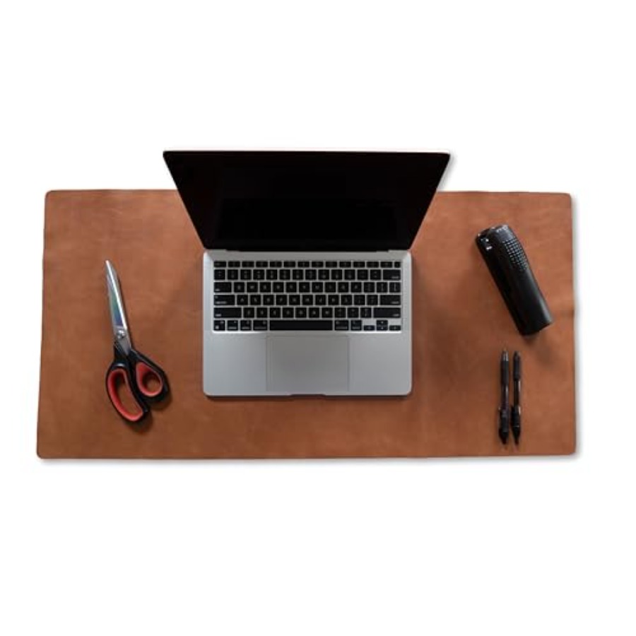 Genuine Leather Desk Pad Offic - Desk Mat Leather ulasan dan harga