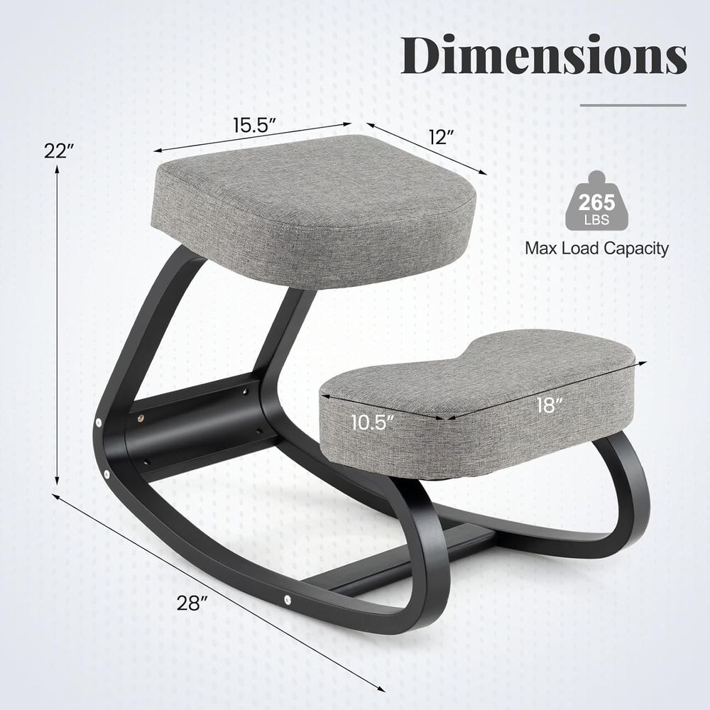 Ergonomic Kneeling Chair with  - Home Office Chair ulasan dan harga