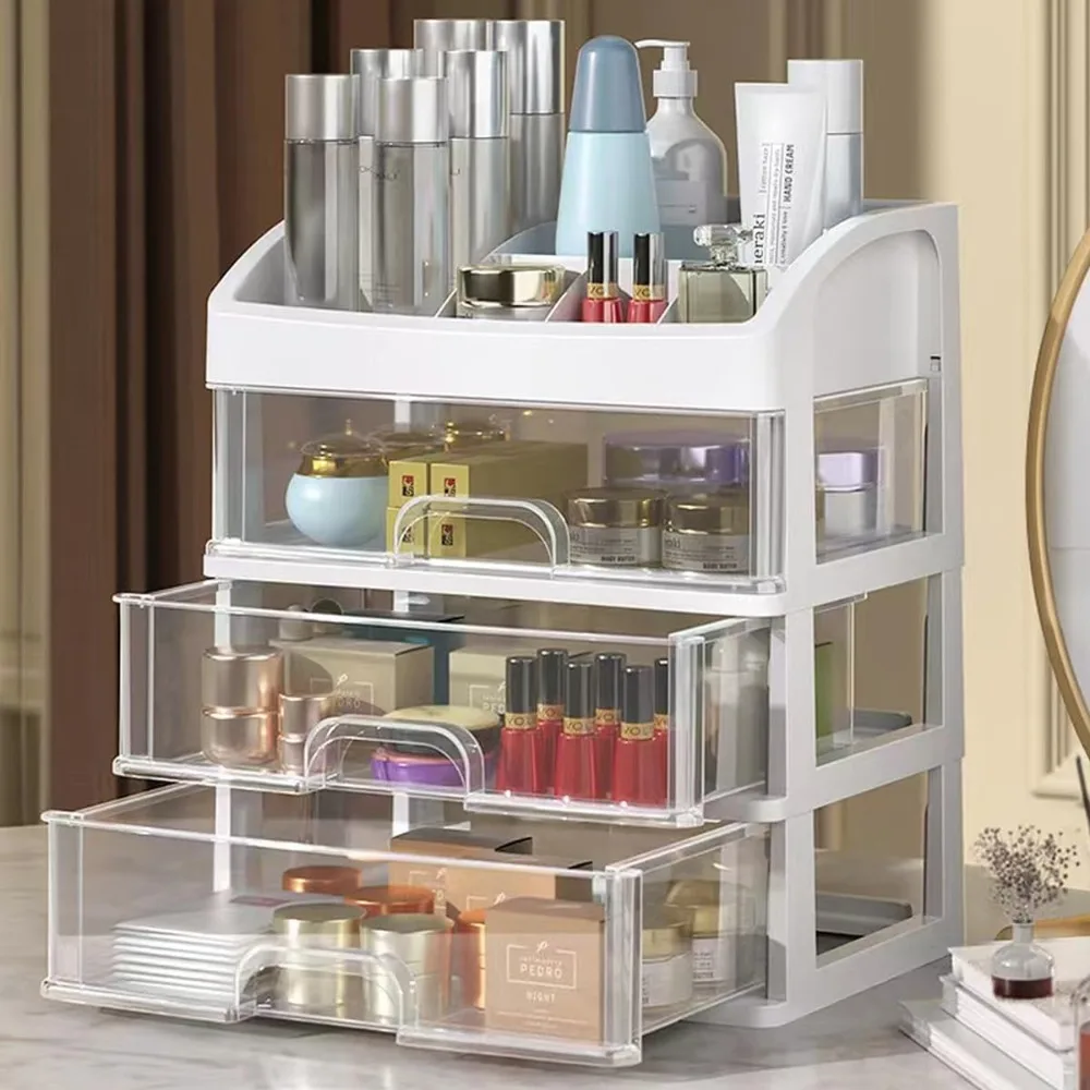 Multi-Layer Desktop Storage Bo - Home Office Desk With Drawers ulasan dan harga