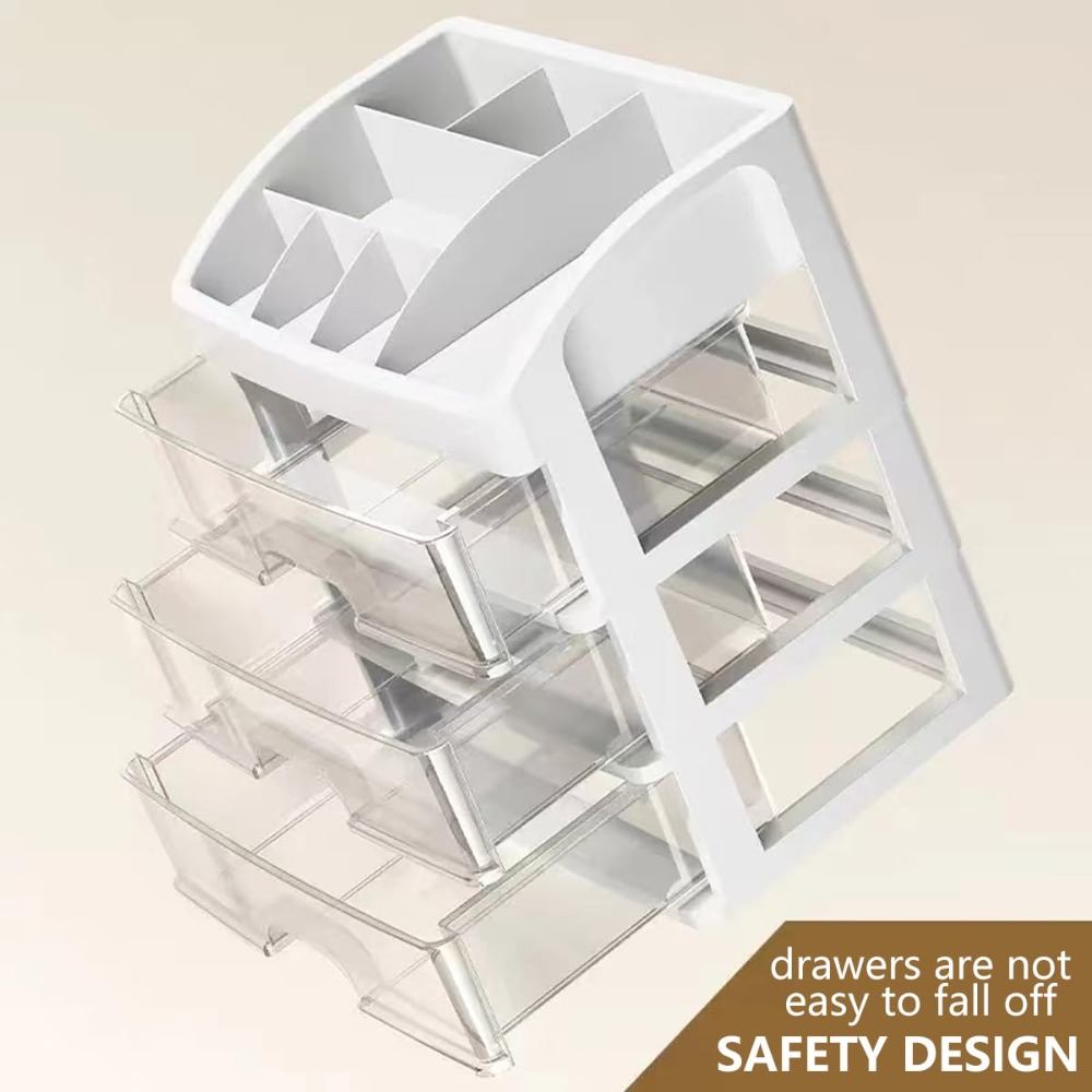 Multi-Layer Desktop Storage Bo - Home Office Desk With Drawers ulasan dan harga
