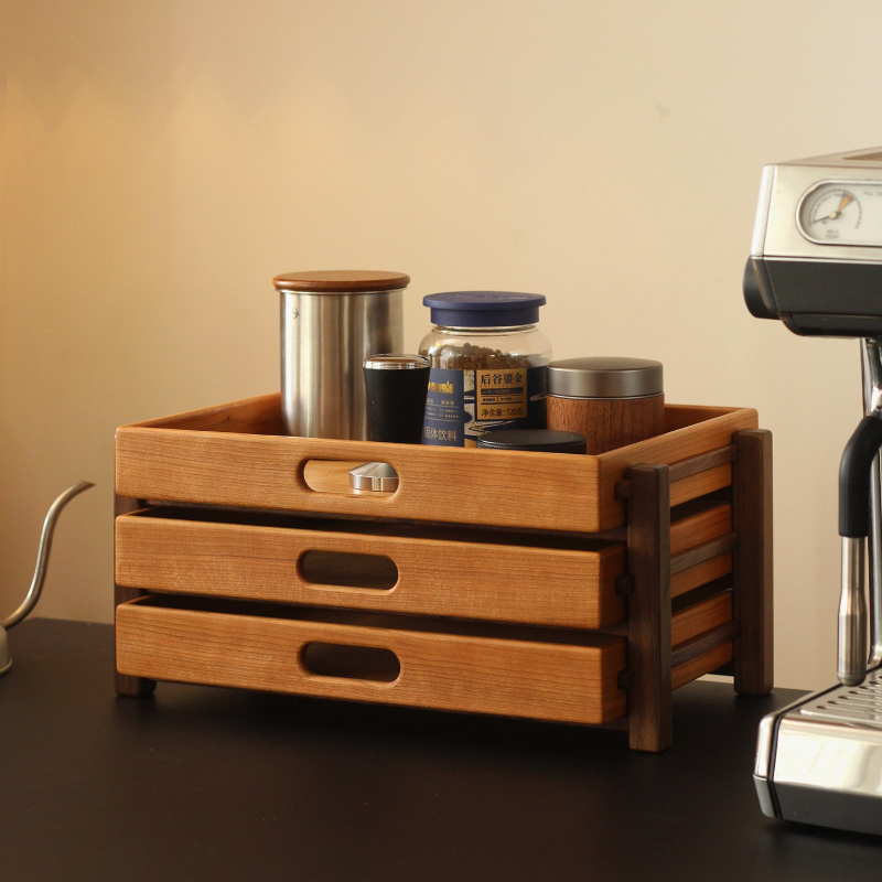 Wooden Desk Organizer,3-Layer  - Home Office Desk With Drawers ulasan dan harga
