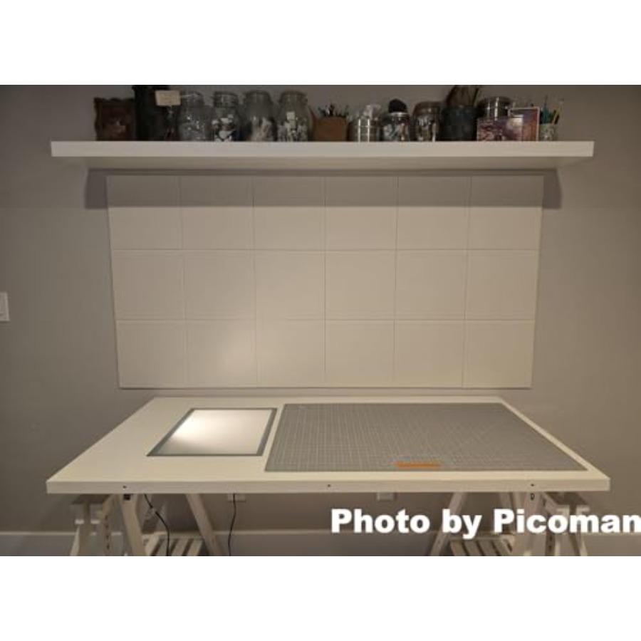 White Cork Board Tiles Large C - Home Office Alternative ulasan dan harga