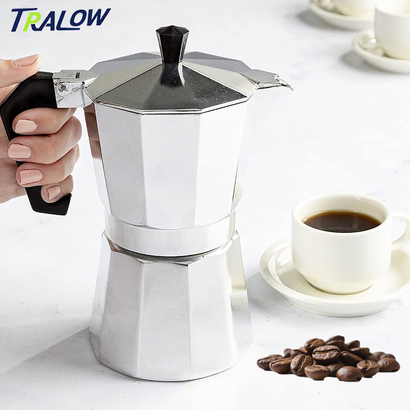 TRALOW Italian Stovetop Espres - Home Office Moka ulasan dan harga