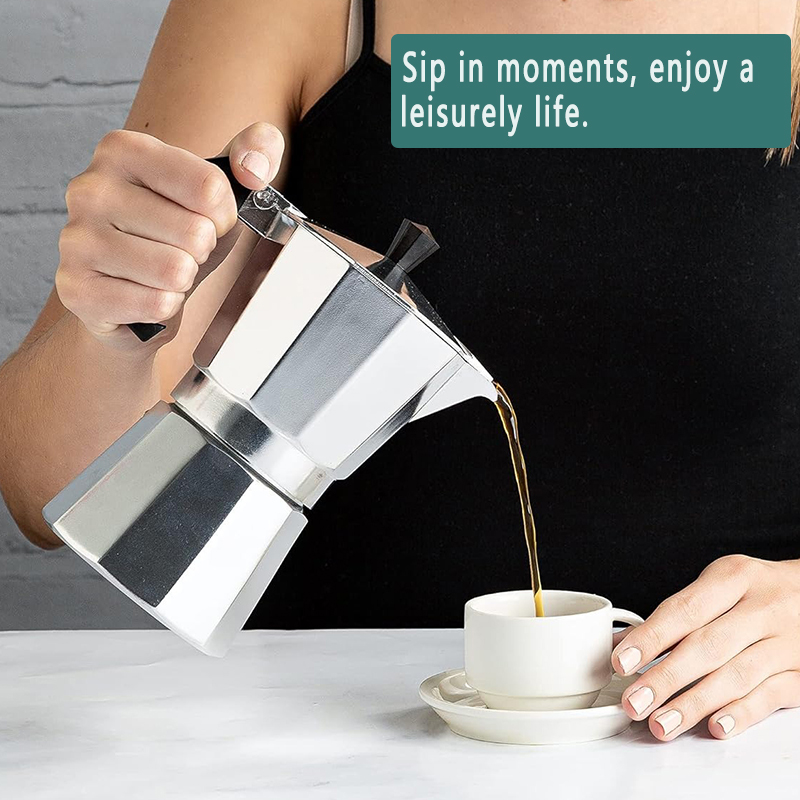 TRALOW Italian Stovetop Espres - Home Office Moka ulasan dan harga