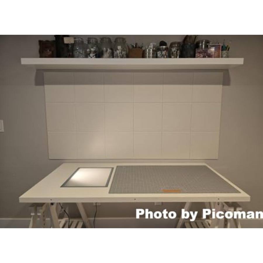White Cork Board Tiles Large C - Home Office Alternative ulasan dan harga