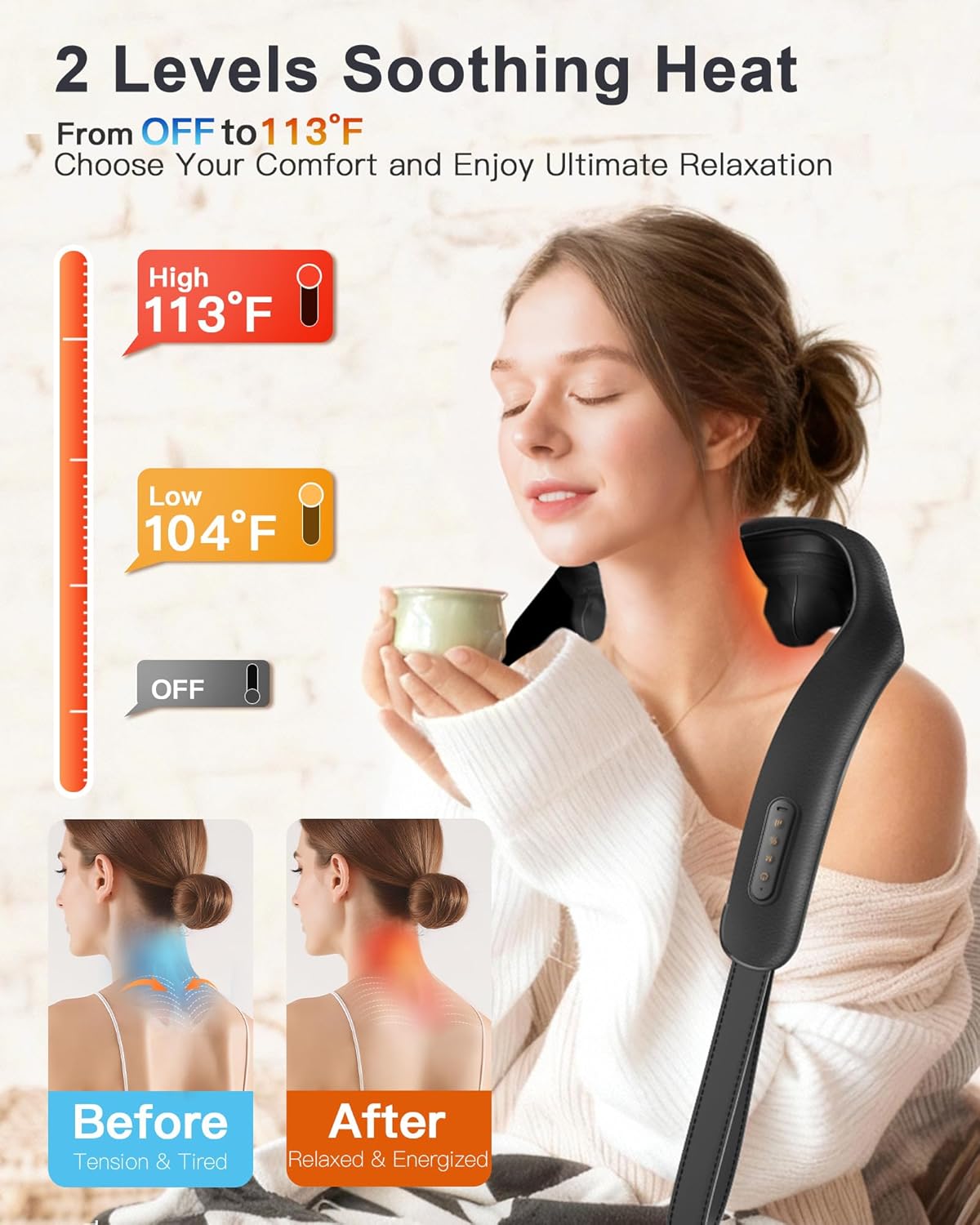 Neck Massager with Heat: Cordl - Home Office Alternative ulasan dan harga