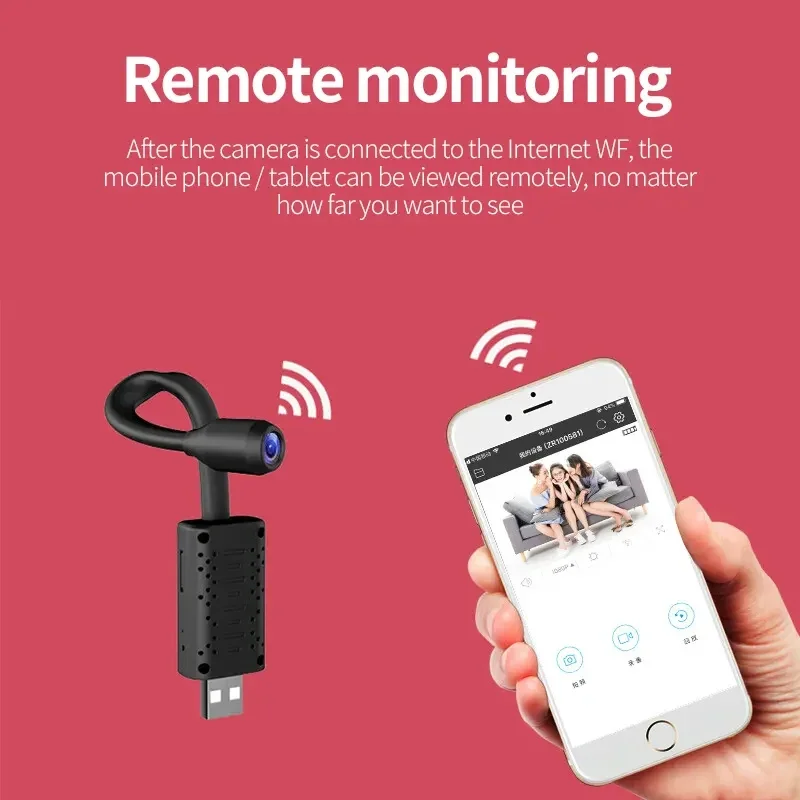4K Mini USB WiFi Camera Portab - Home Office With View ulasan dan harga