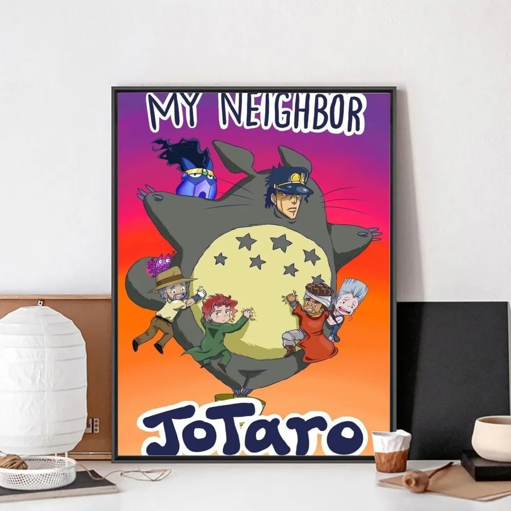 Modern Unframed Funny Anime Po - Home Office Minimalist ulasan dan harga